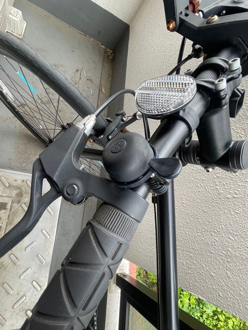 引き取り/着払 新百合ヶ丘駅周辺 REUNION クロスバイク 黒