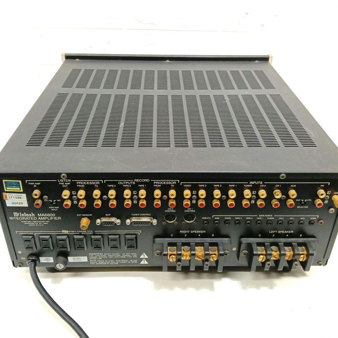 アンプ Macintosh MA6800 INTEGRATED AMPLIFIER