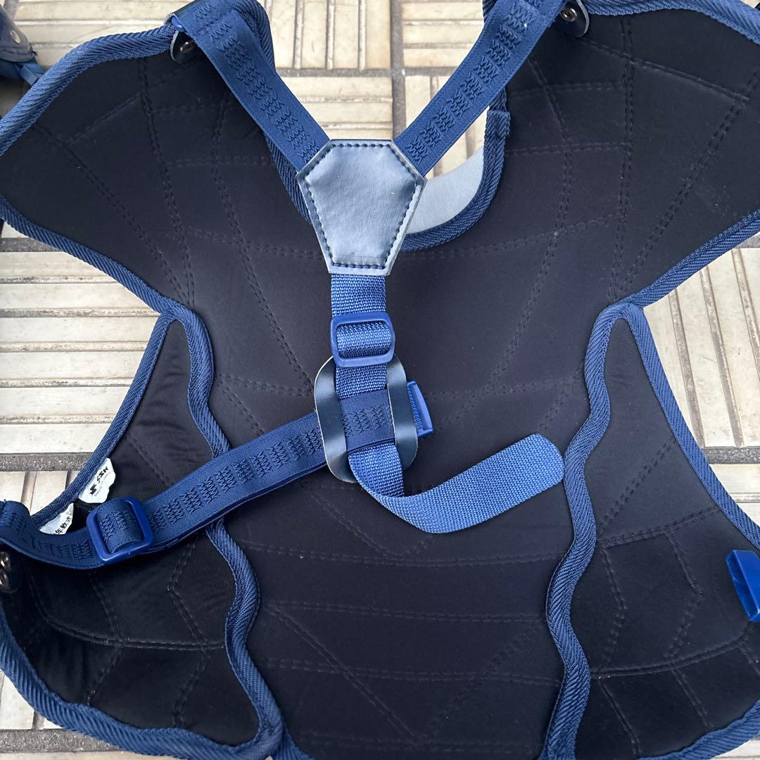 キャッチャー防具ZETT JSBB キャッチャーレガース ネイビー　一式セット