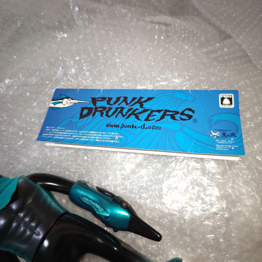 パンクドランカーズ　鮫人　ソフビ　黒/緑