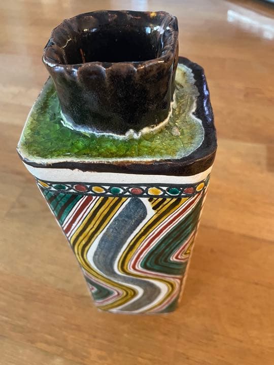 九谷焼　花器　松平雪生