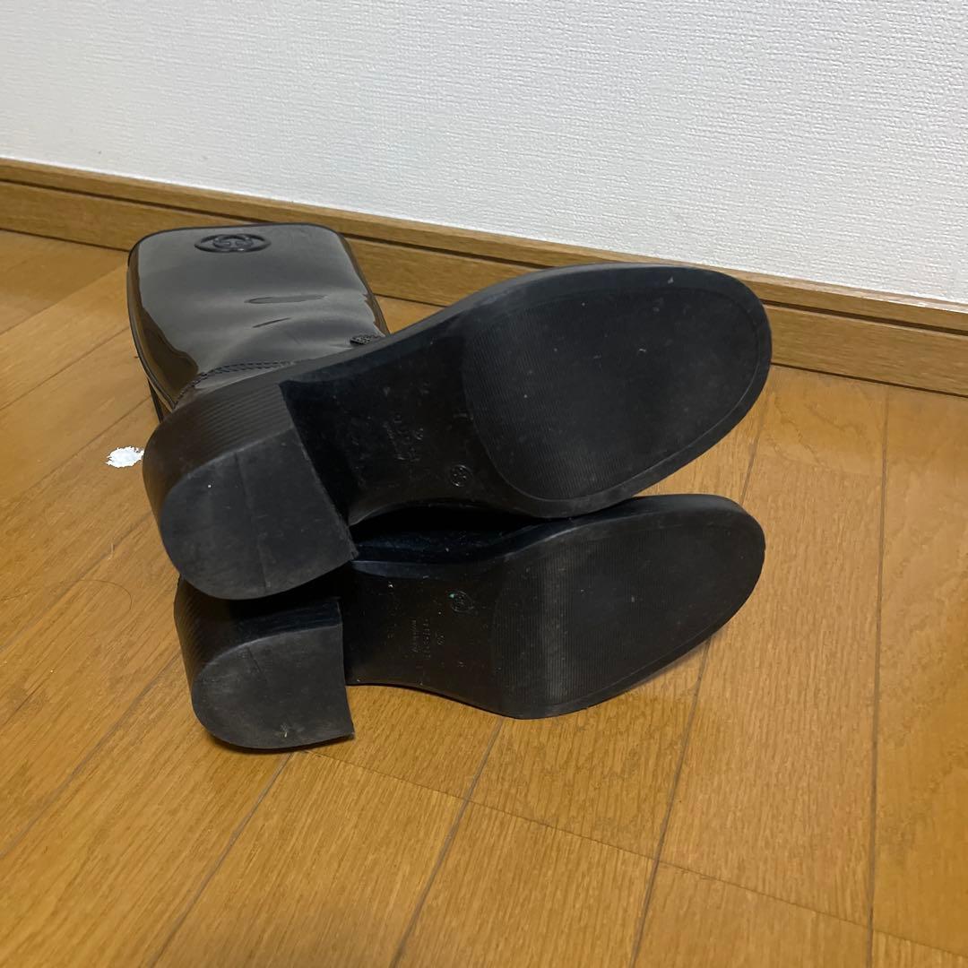 GUCCI ブラック レインシューズ