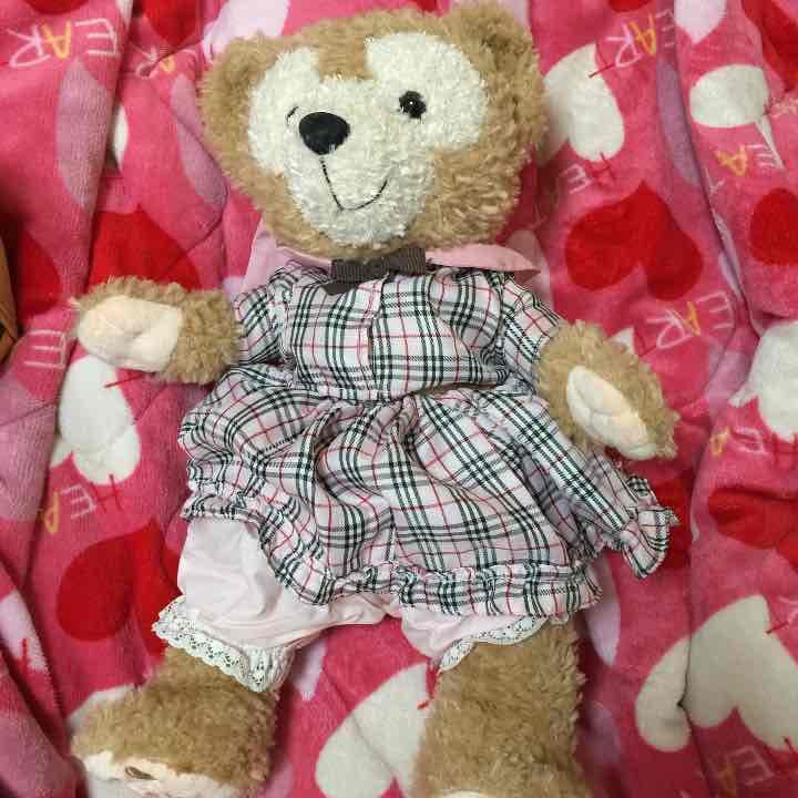 確認用 タグ付き ダッフィ バーバリータイプ コスチューム 本体付き