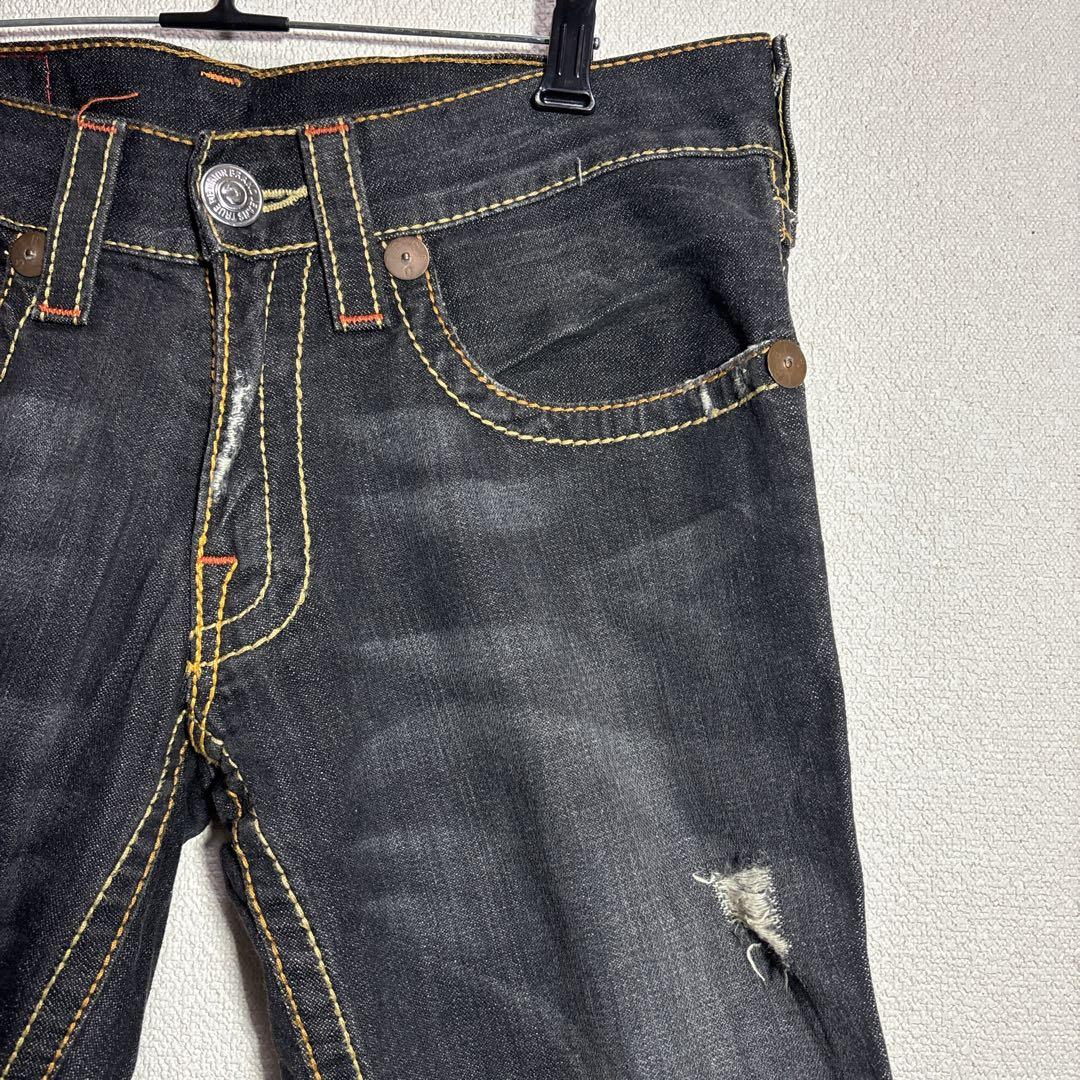 ツゥルーレジジョン　ブラックデニム　ブーツカット