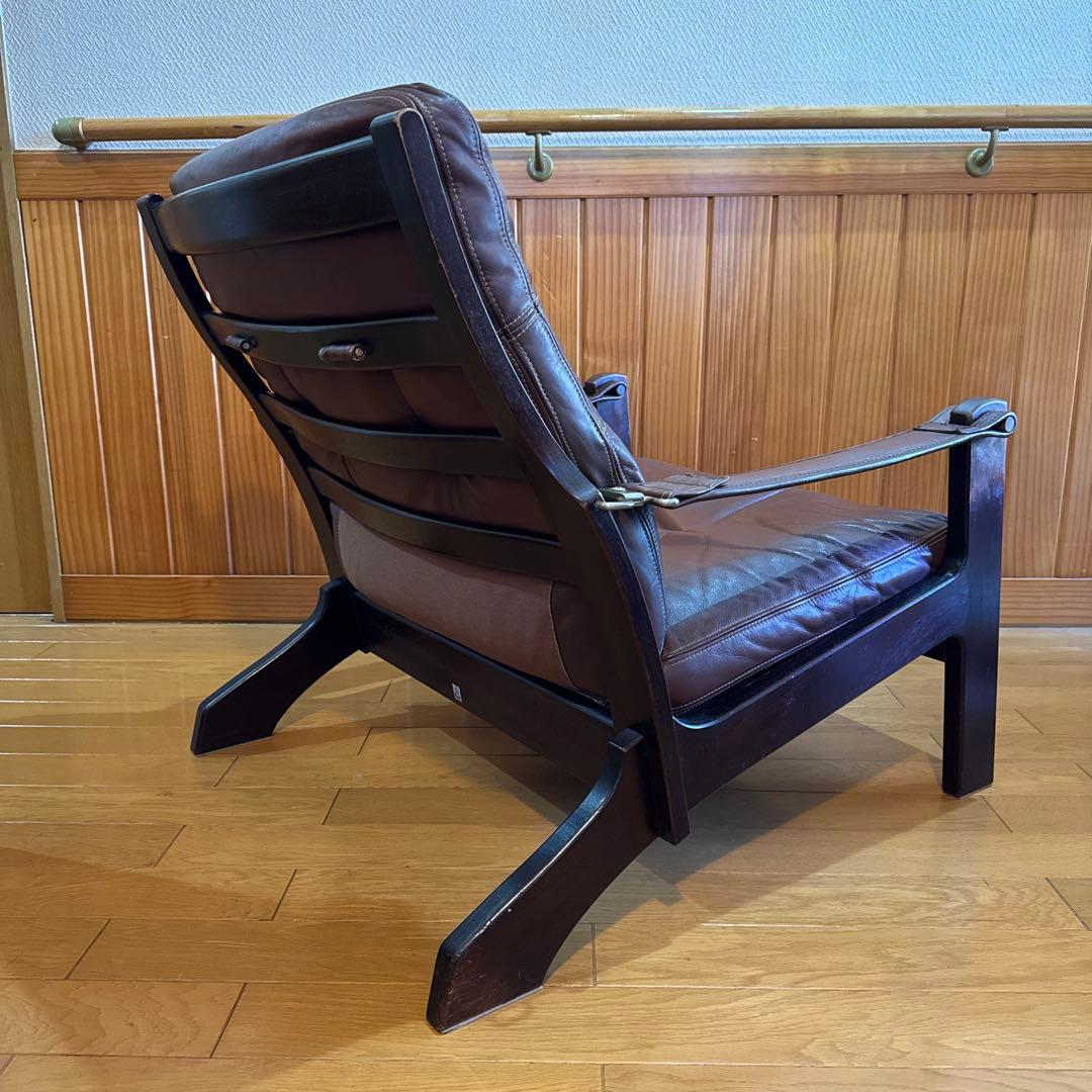 カンディハウス HOCK社 シャーフ 1人掛けソファ　マホガニー/本革　北欧