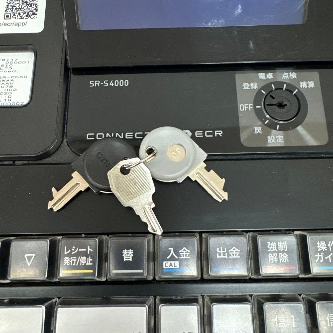 CASIO 電子レジスター SR-S4000 スキャナーHHS-19付き