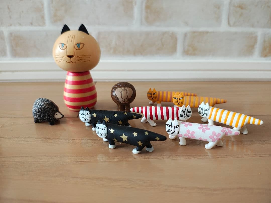 [レア・美品]リサラーソン　ガチャ　マイキーこけし　セット