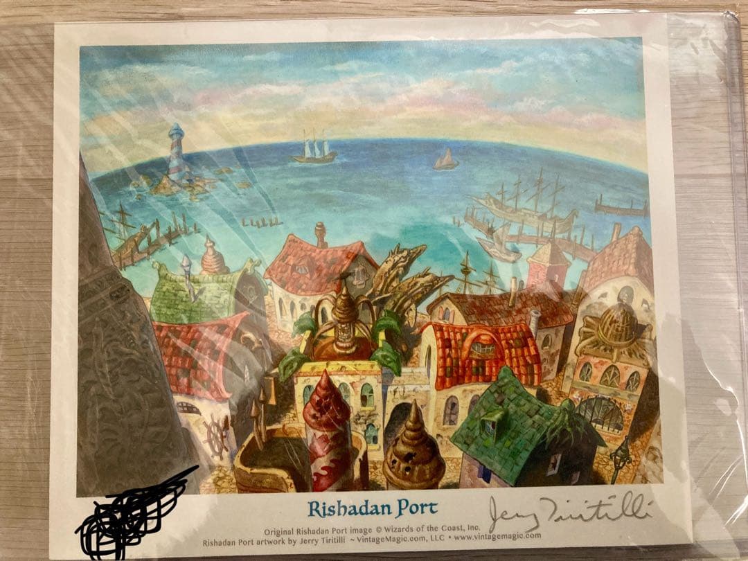 《リシャーダの港》アートプリント サイン・ナンバリング入り