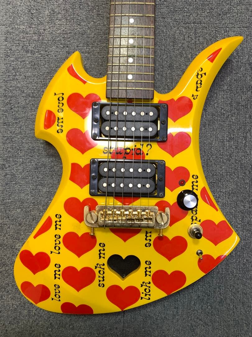 【中古】ミニエレキギター フェルナンデス YH-JR hide ソフトケース付