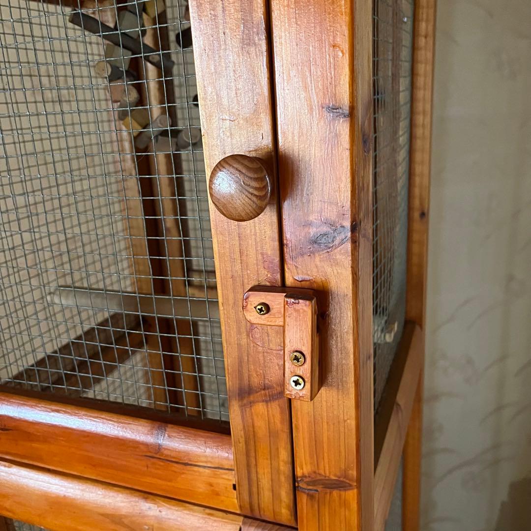 【手渡し限定】ログハウス風鳥小屋