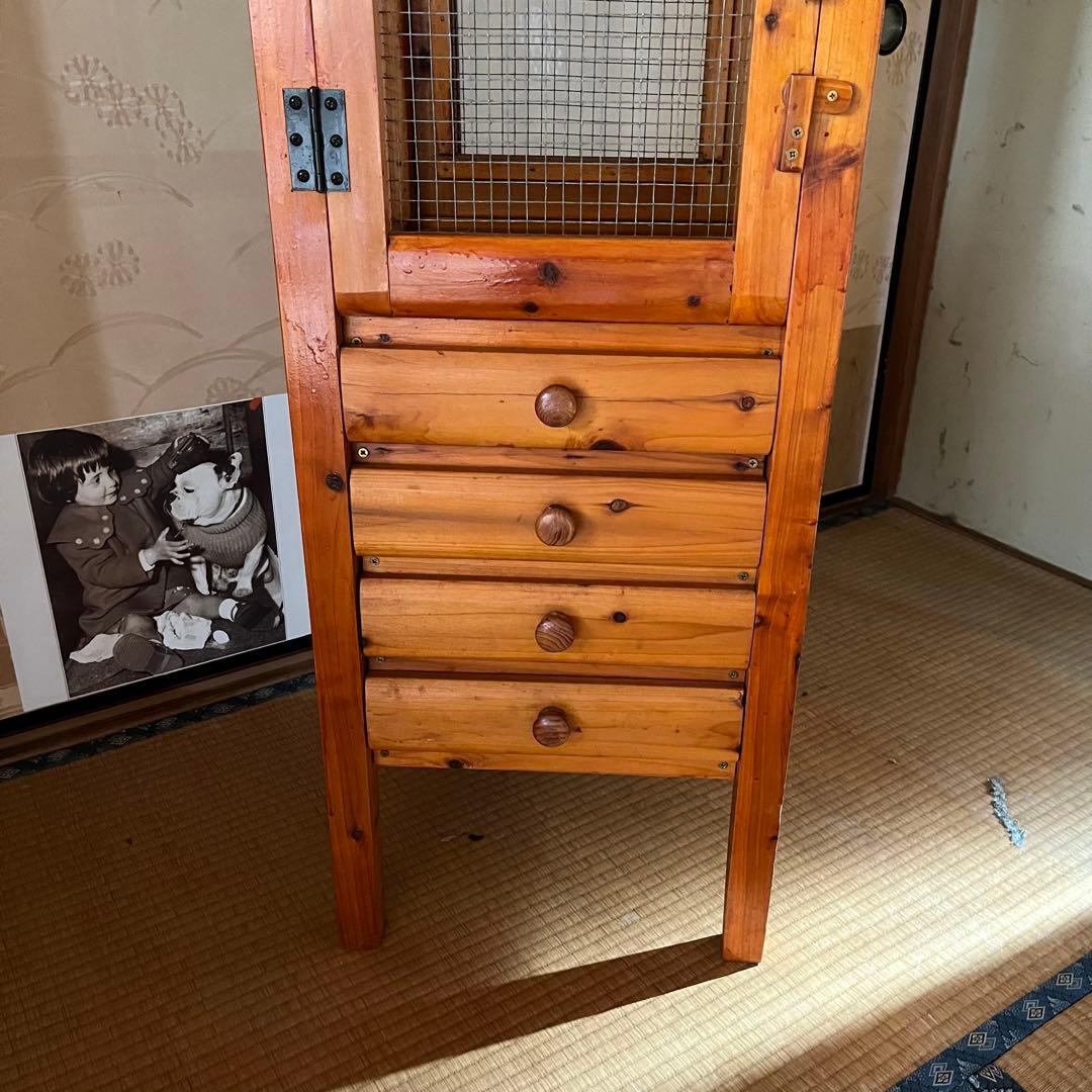 【手渡し限定】ログハウス風鳥小屋