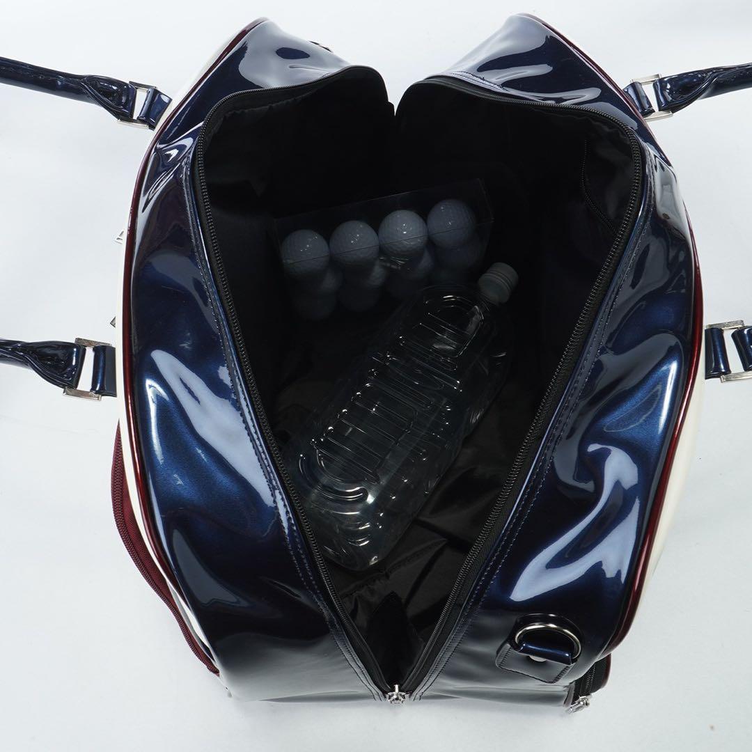 新品★トミーヒルフィガー★ゴルフバッグ エナメル ボストンバッグ