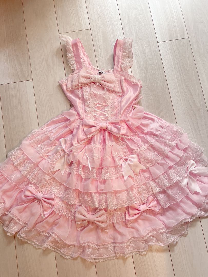 中国ロリータブランド ピンクワンピース
