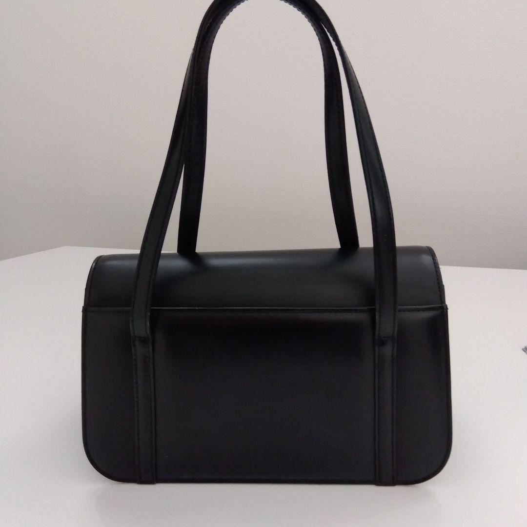 Burberry ハンドバッグ ブラック/ベージュ チェック柄　幅23cm