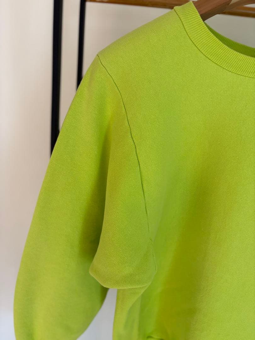 90's champion reverse weave 内縫い ネオングリーン