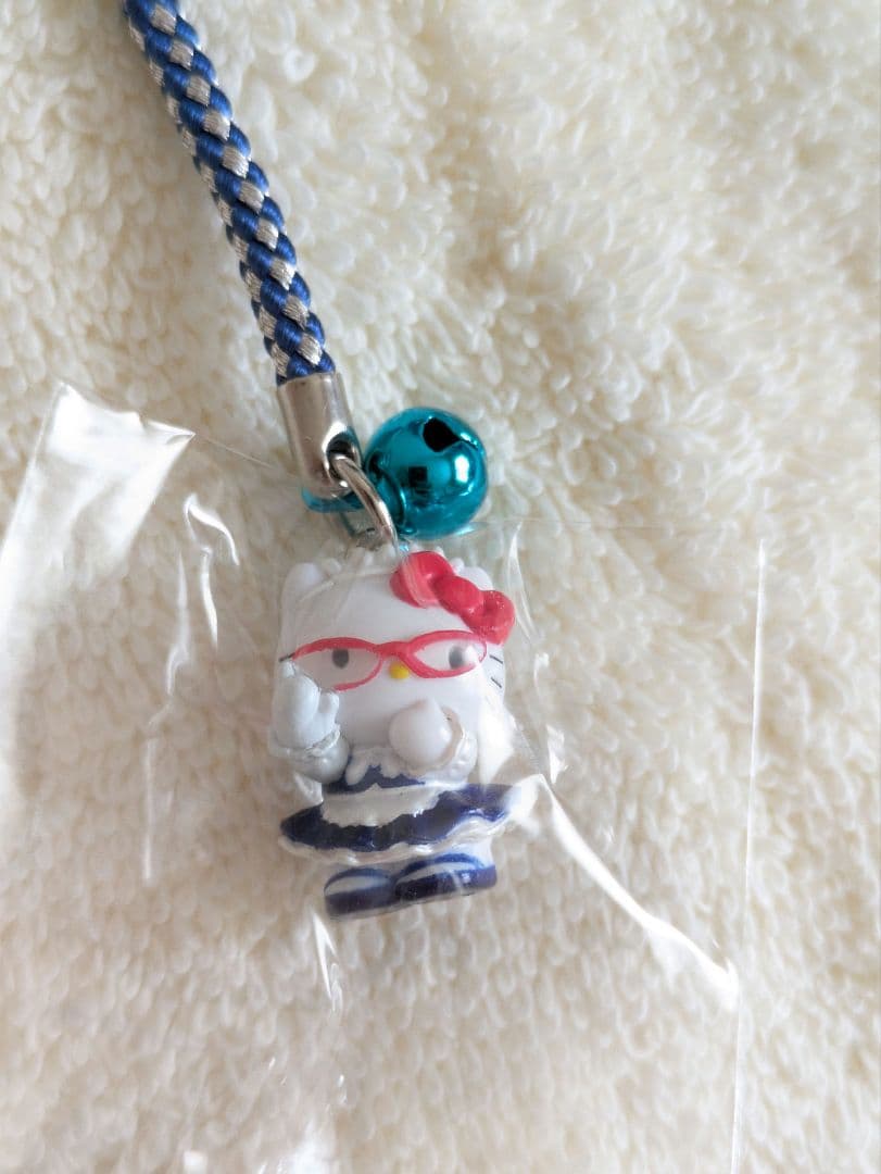 【ハローキティ】ご当地キティ　東京限定　秋葉原めがねっこバージョン　根付け