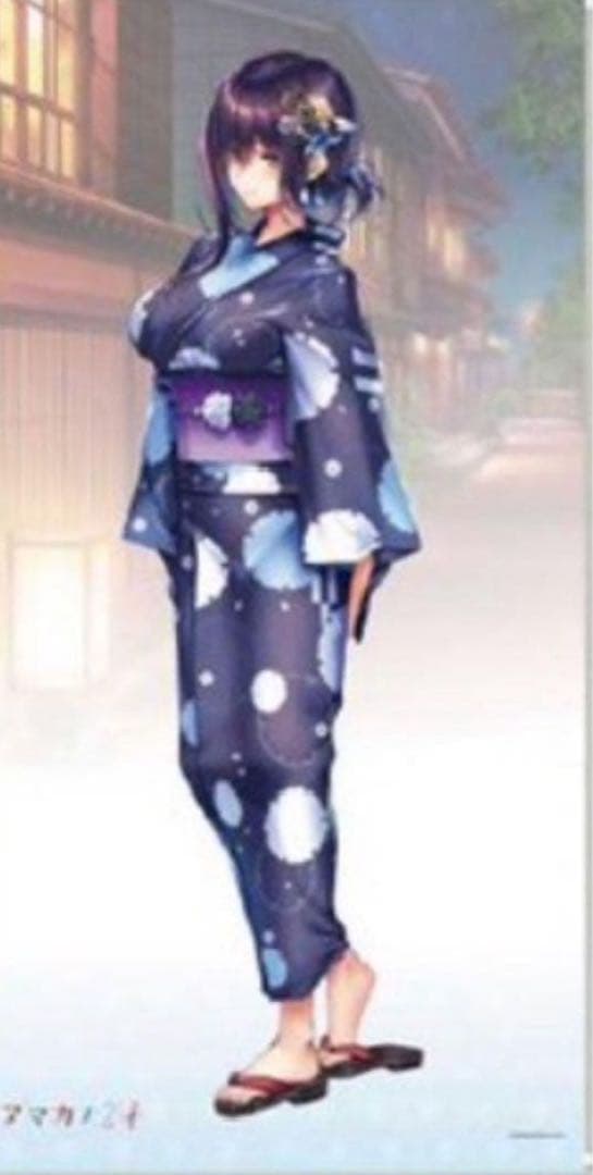 ピロ水　アマカノ　アマカノ２＋コラボカフェ　浴衣　等身大タペストリー　氷見山玲