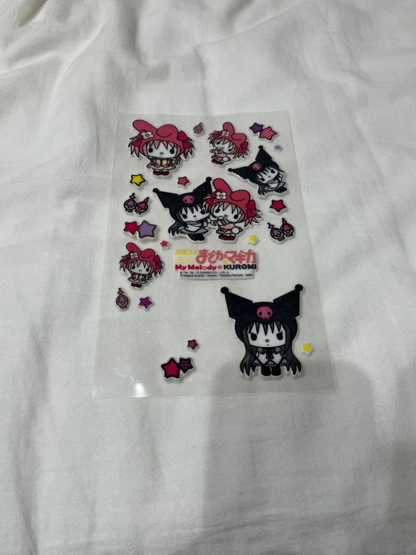 魔法少女まどか☆マギカ マイメロ☆クロミ コラボ ぷっくりシール