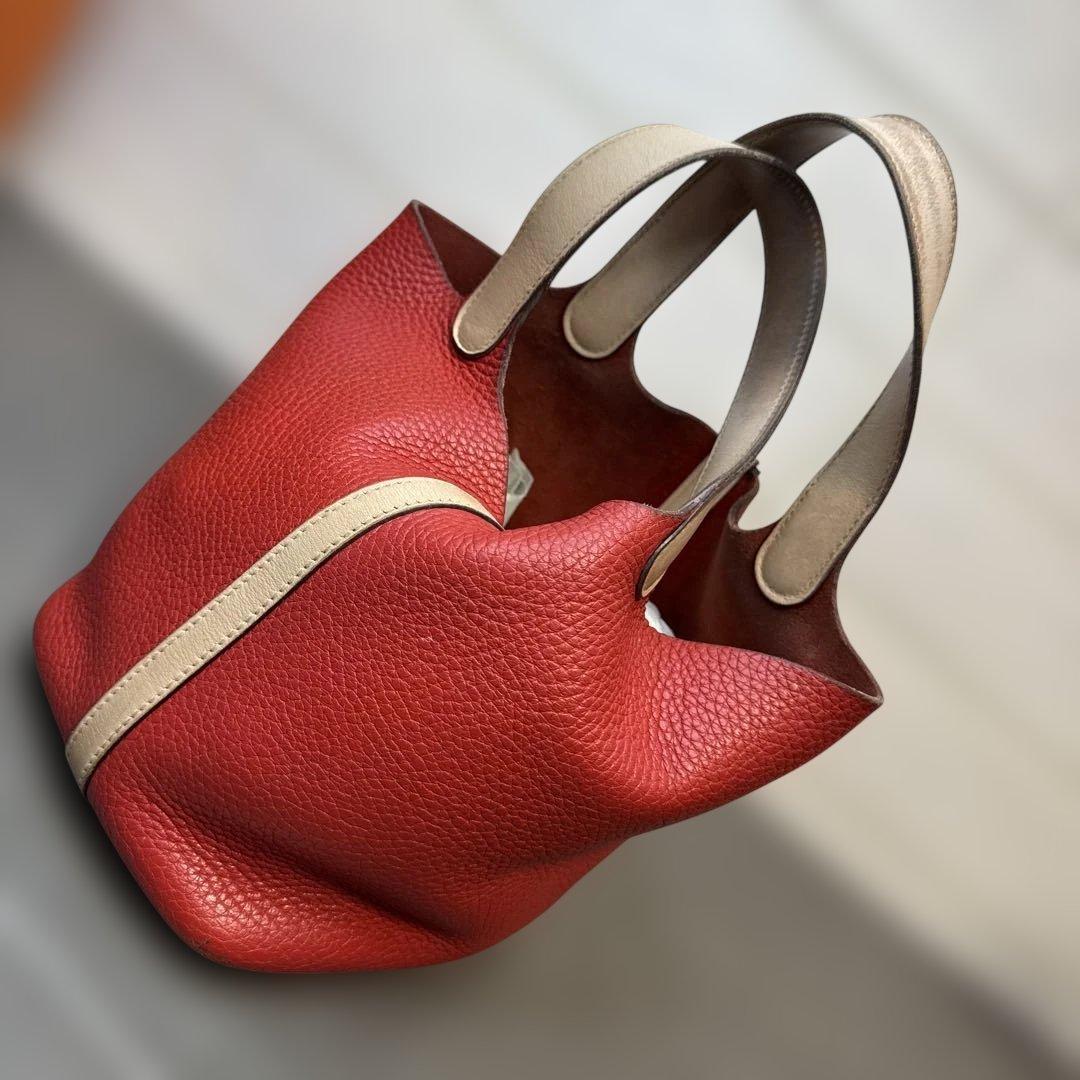 HERMES エルメス　ピコタンロックPM バイカラー　トリヨン