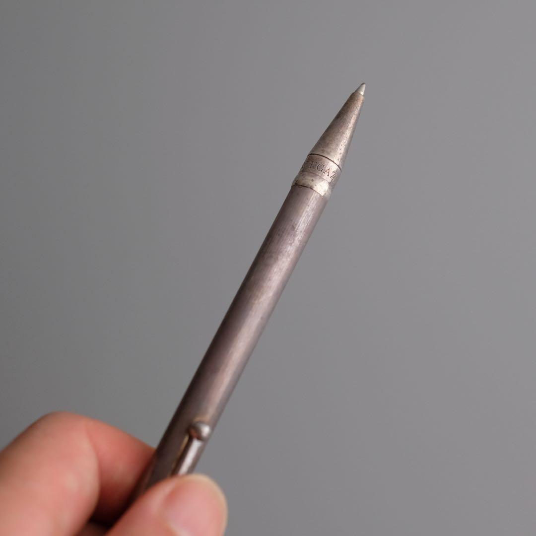 1970年 イタリア製925純銀製ノック式ボールペン、PERTEGAZ