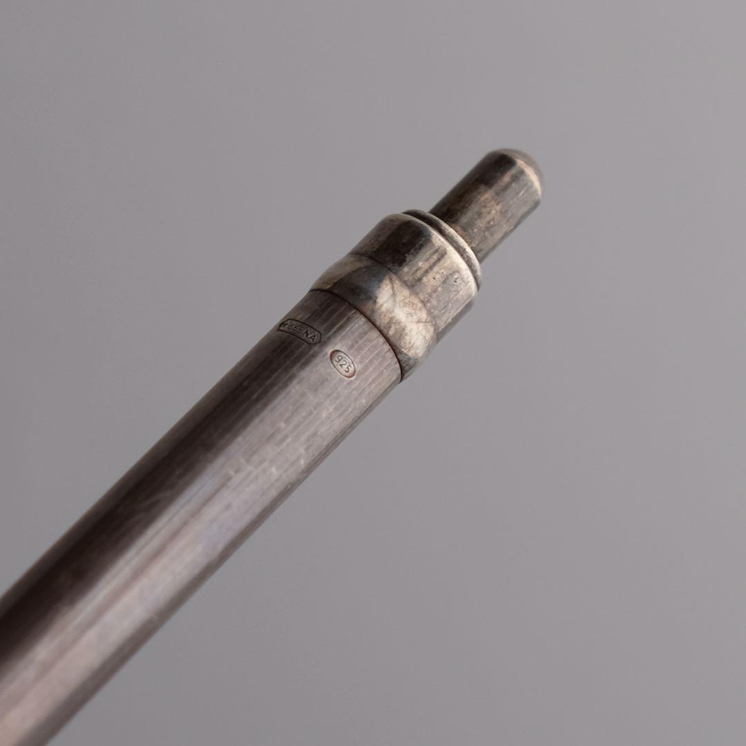 1970年 イタリア製925純銀製ノック式ボールペン、PERTEGAZ