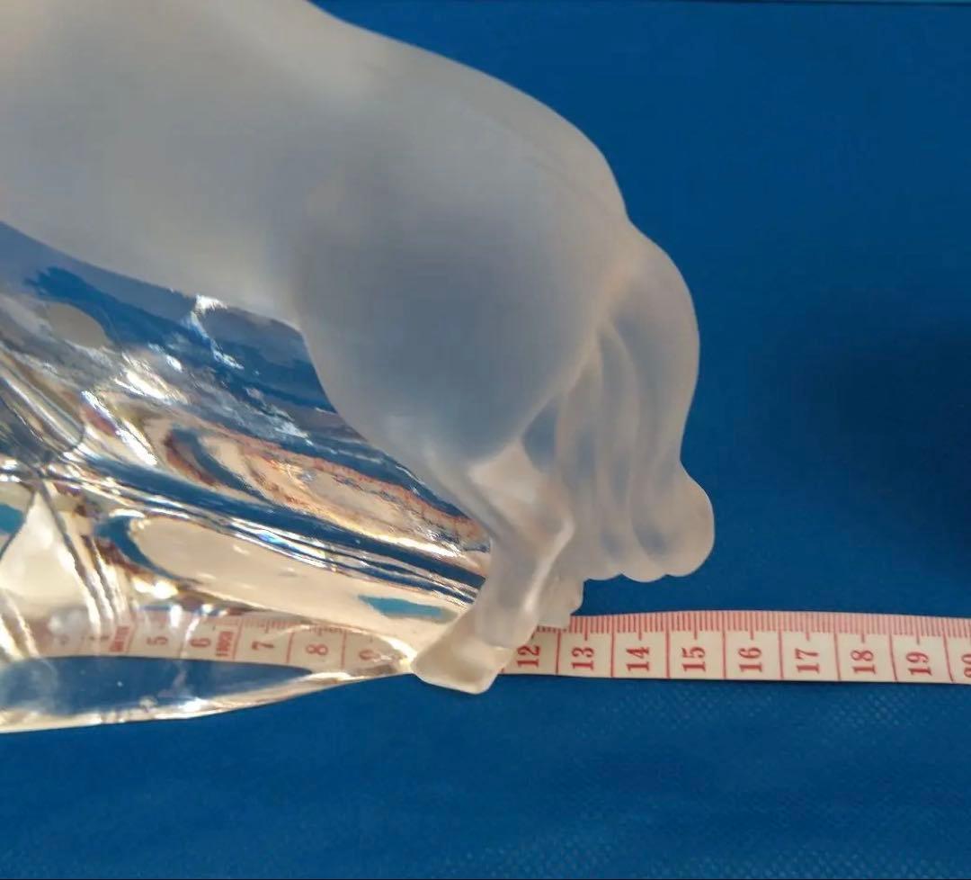 佐々木ガラス☆馬の形状のクリスタルガラス