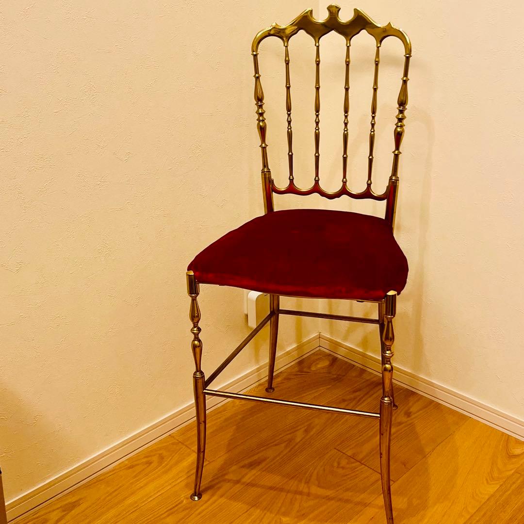 Chiavari キアヴァリチェア　真鍮　イタリア　ヴィンテージ　ゴールド