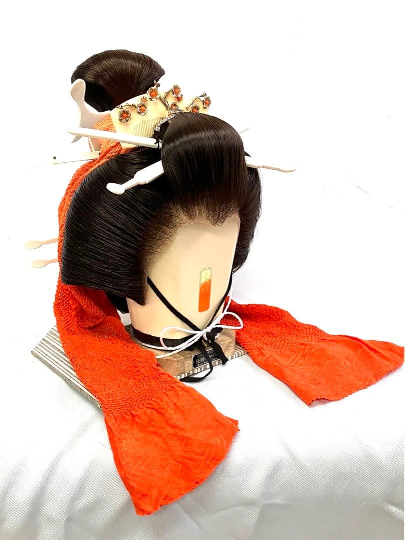 辰巳８号サイズ、一つ兵庫(ゲンコツ)中古舞踊かつら、日本髪かつら、大衆演劇かつら