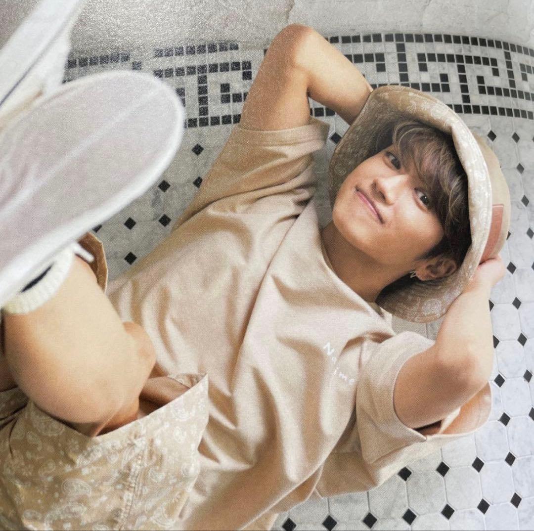 ナップタイムnaptime. Nissy 西島隆弘　Tシャツ　ベージュ