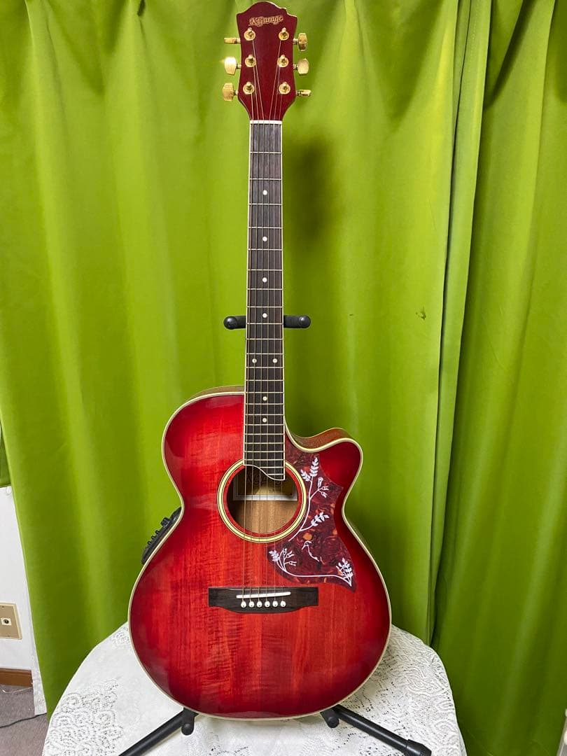 メ*1様 極上美品　ハミングバードK Garage エレアコ　音出し良好　アコギ