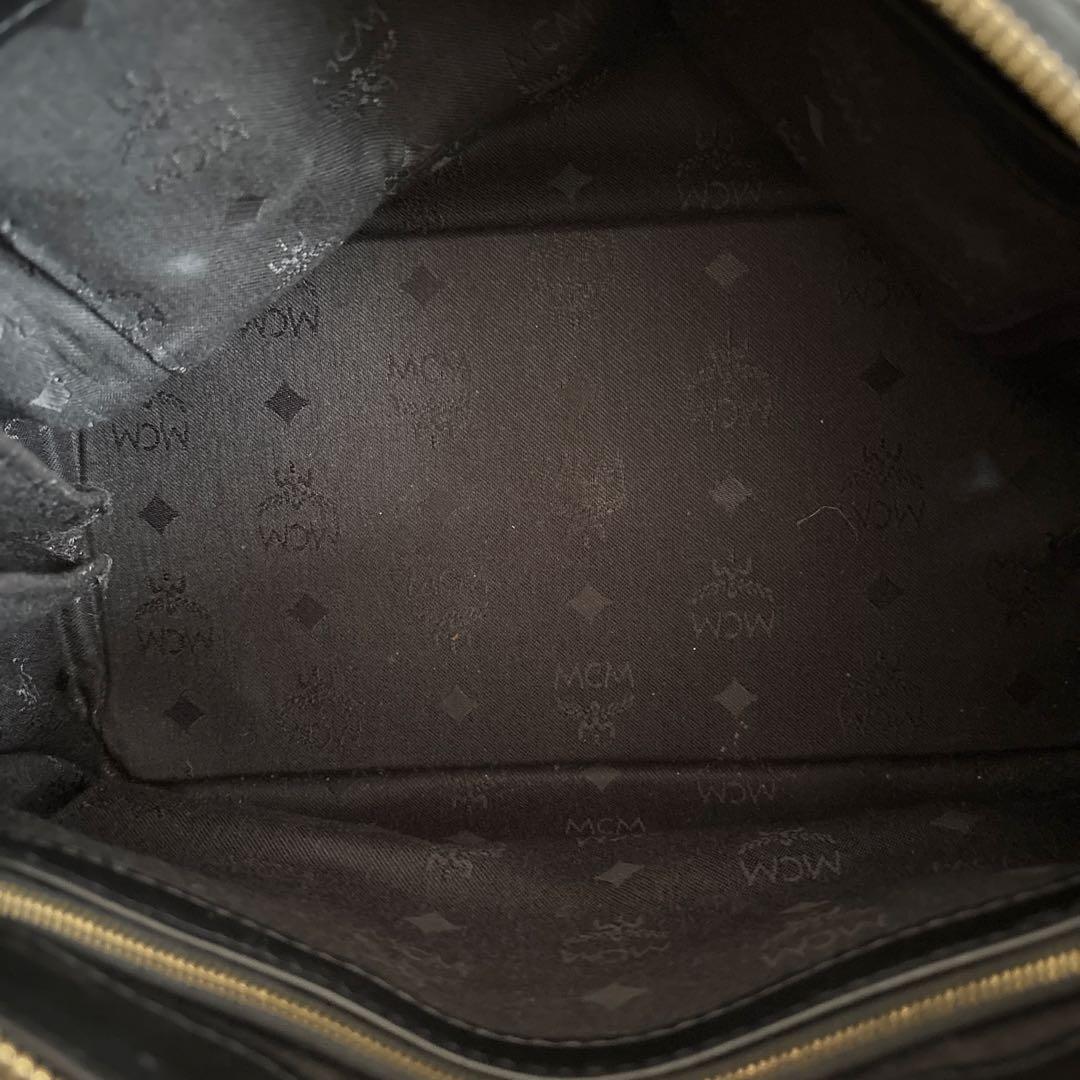 エムシーエム 2way ミニボストン モノグラム ブラック