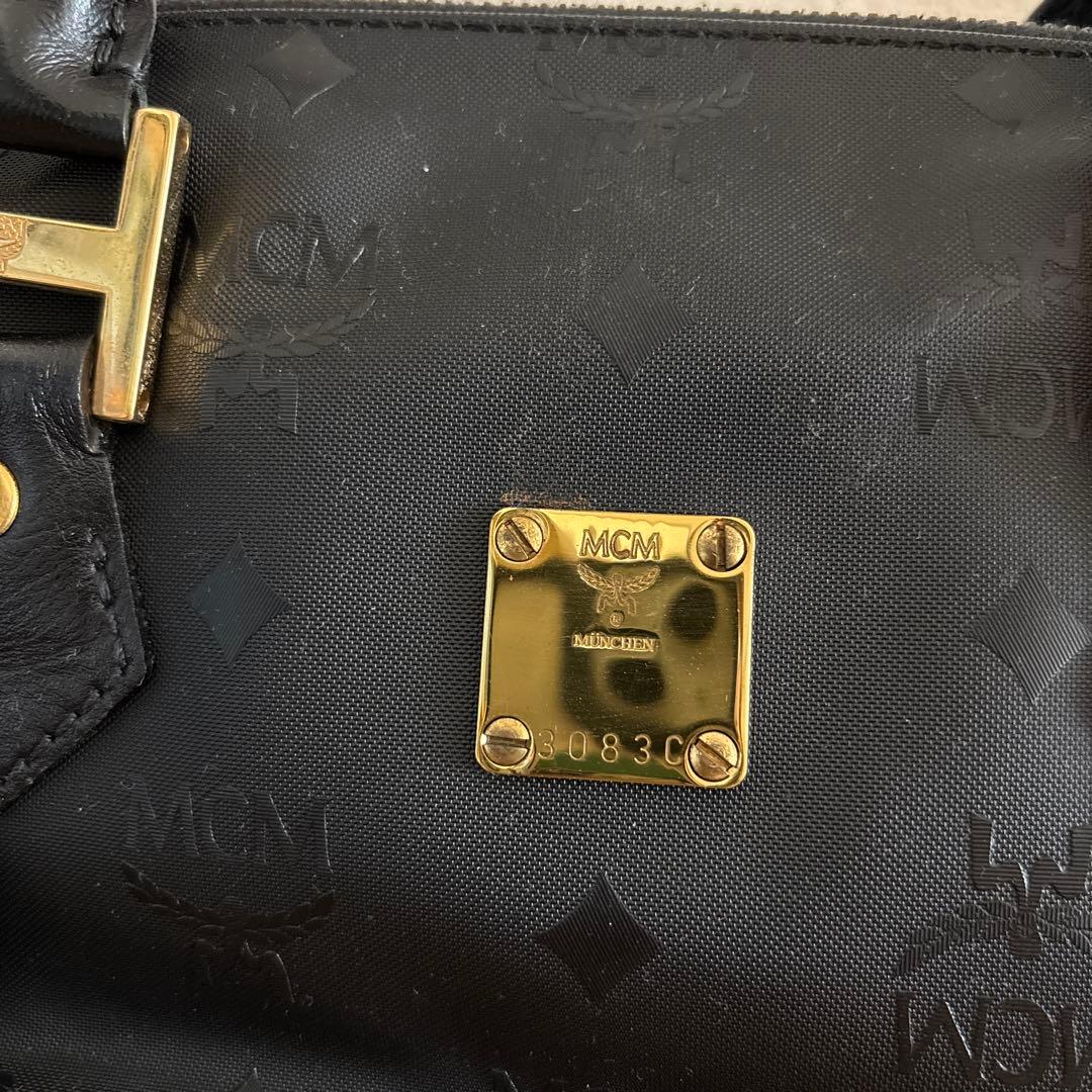 エムシーエム 2way ミニボストン モノグラム ブラック