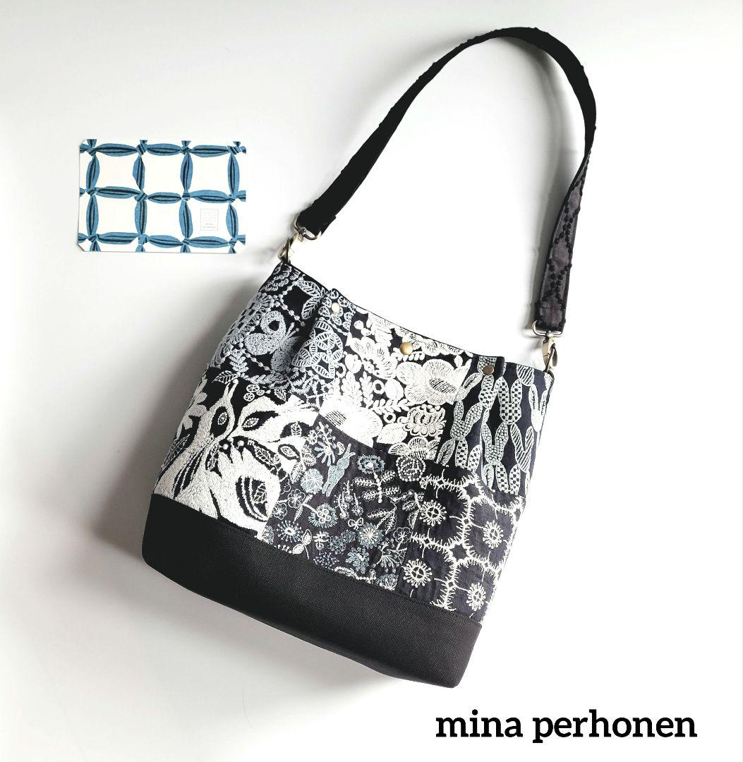 ミナペルホネン　大きめショルダーバック パッチワーク×新作tambourine