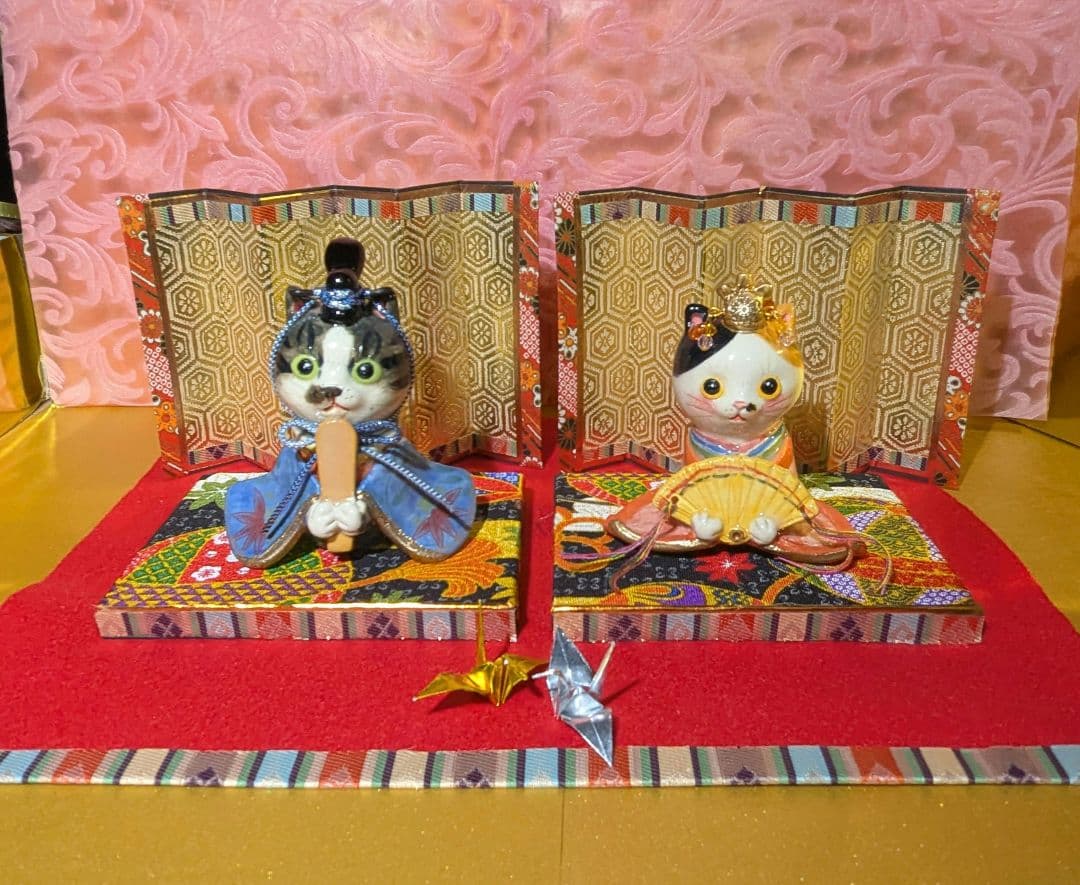 猫の雛人形
