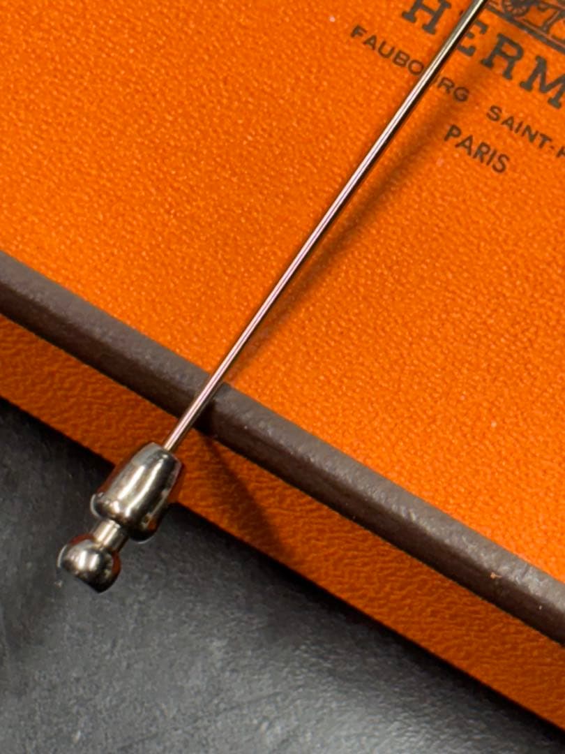 【美品】エルメス コロゾ ピンブローチ ネクタイピン HERMES 馬車