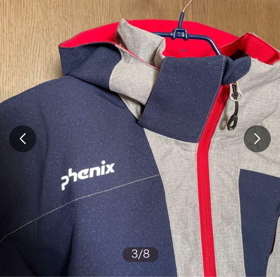 phenix スキーウェア サイズ150 グレー/ネイビー/レッド