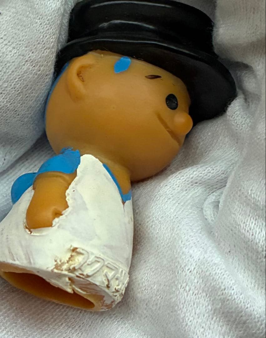 【当時物】福正宗 フクちゃん　指人形 フクマサムネ ソフビ　アンティーク