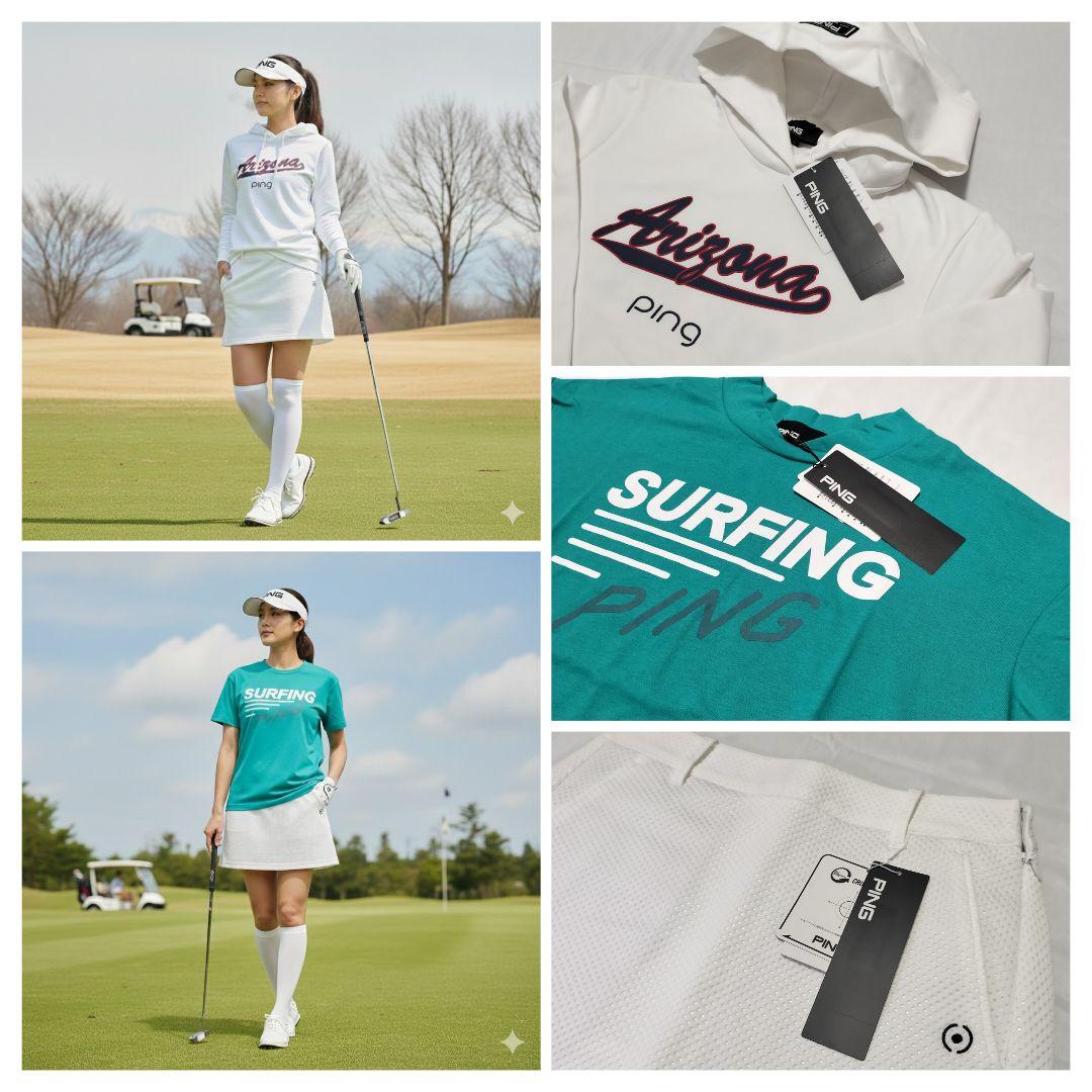 【新品68%off】ピンゴルフ パーカー スカート Tシャツ 3点セットアップS