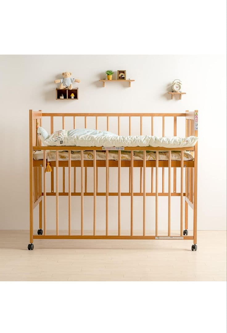 ☆日本製☆ベビーベッド スリーピー ハイタイプ（ワンタッチ開閉）