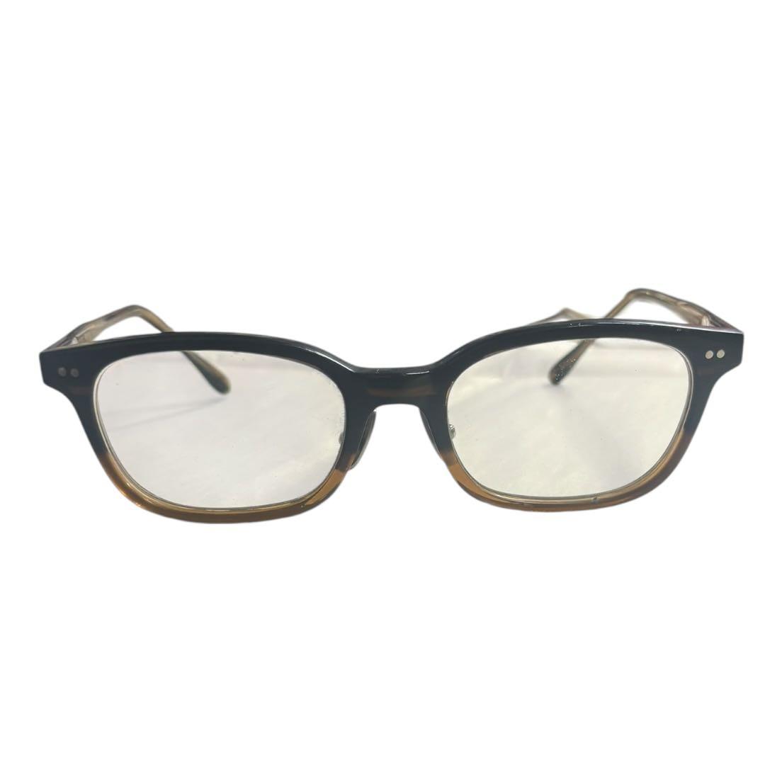 EVE un BLUE メガネ　ウェリントン　フレーム　ブラウン　度あり