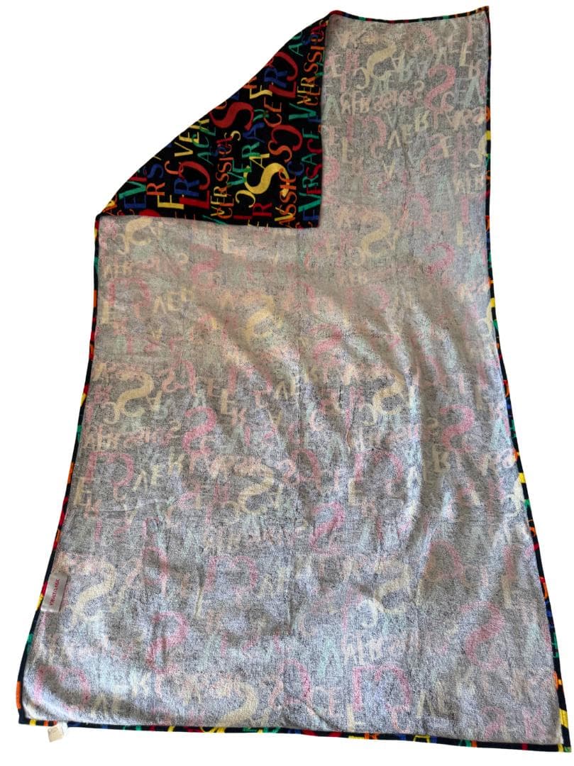 VERSACE CLASSIC ヴェルサーチ ロゴ ビーチ/バスタオル 大判