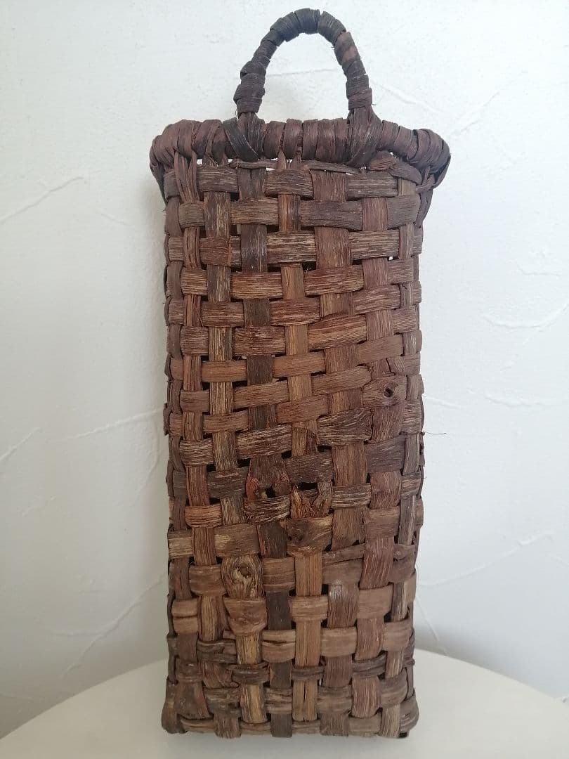 古道具 山葡萄 花籠 籠 掛花入 花入れ 花器