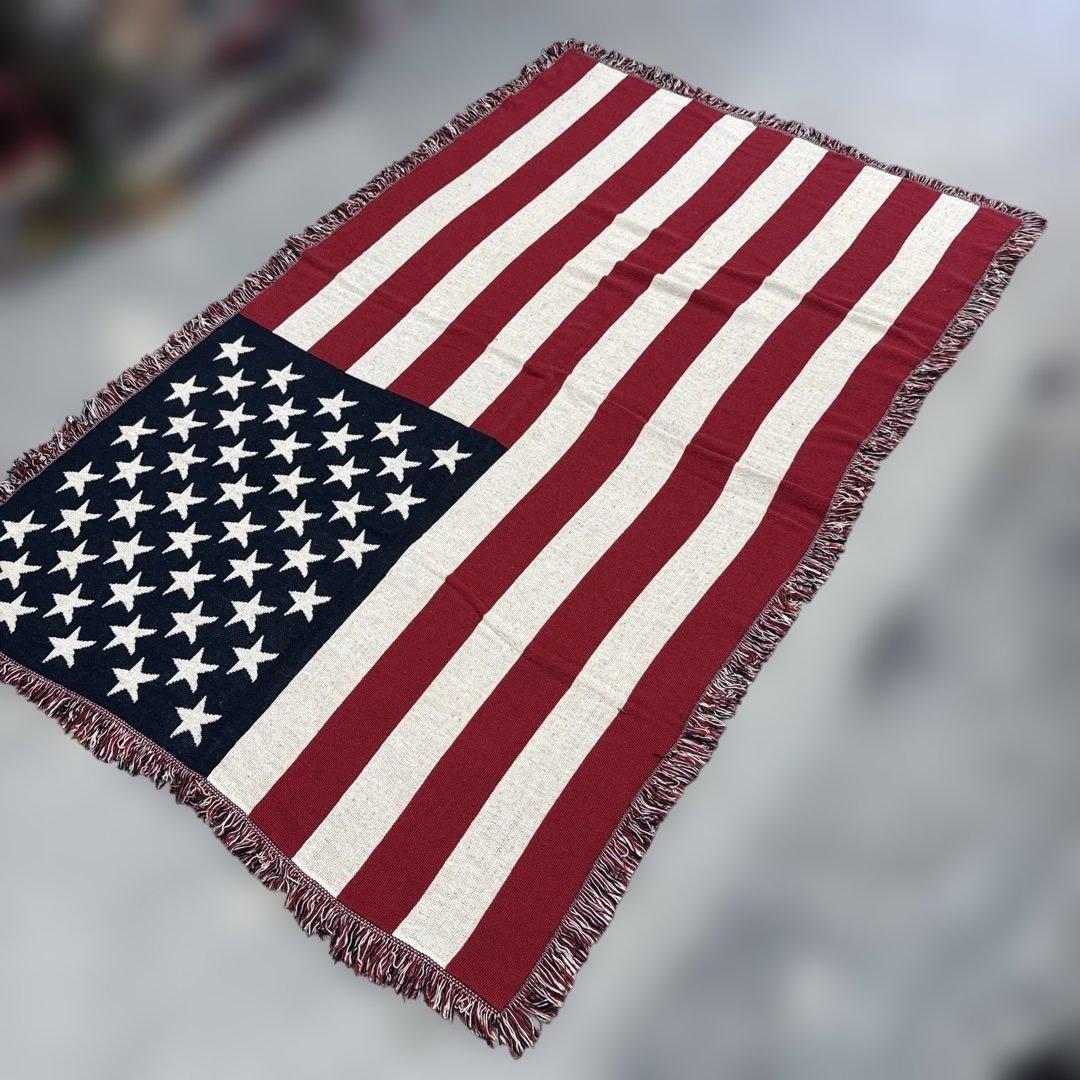 Wrangler 星条旗　国旗　マルチカバー　ソファーカバー　123x192