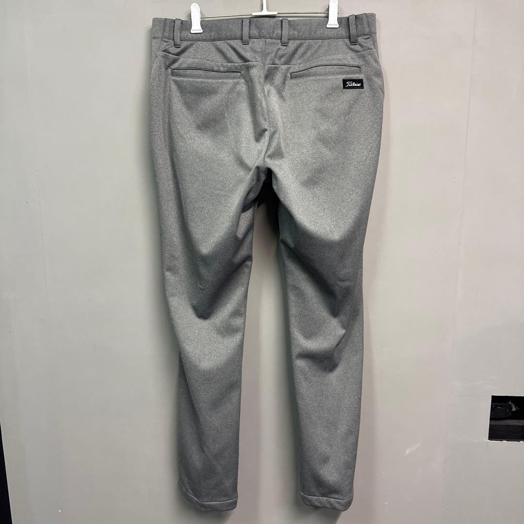 Titleist グレー スリムフィットパンツ　ゴルフウェア　LL 裏起毛