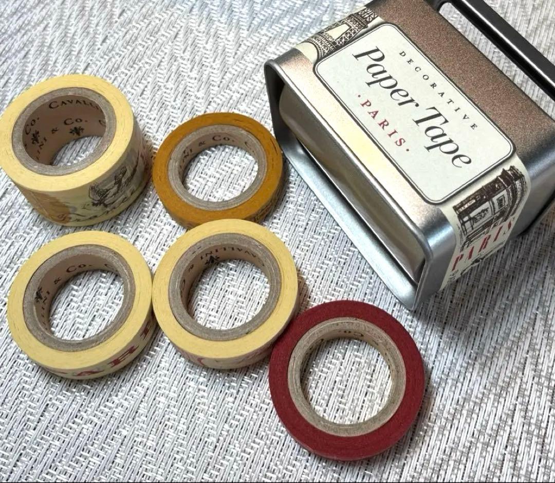 廃盤　カバリーニ　ヴィンテージ　 マスキングテープ　5セット（25巻）