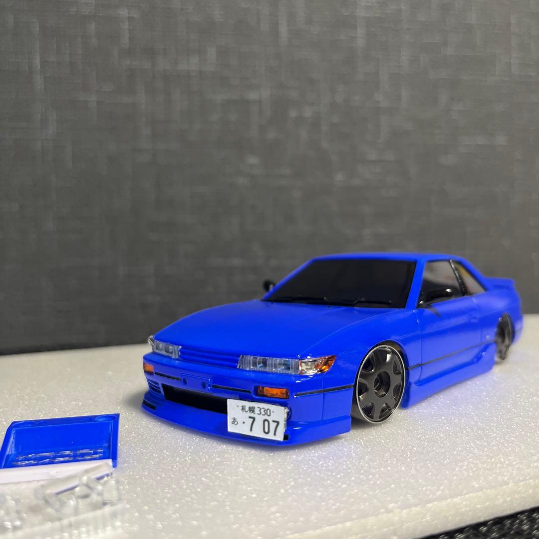 京商ミニッツ　S13シルビアエアロボディ　角目　Rグリル