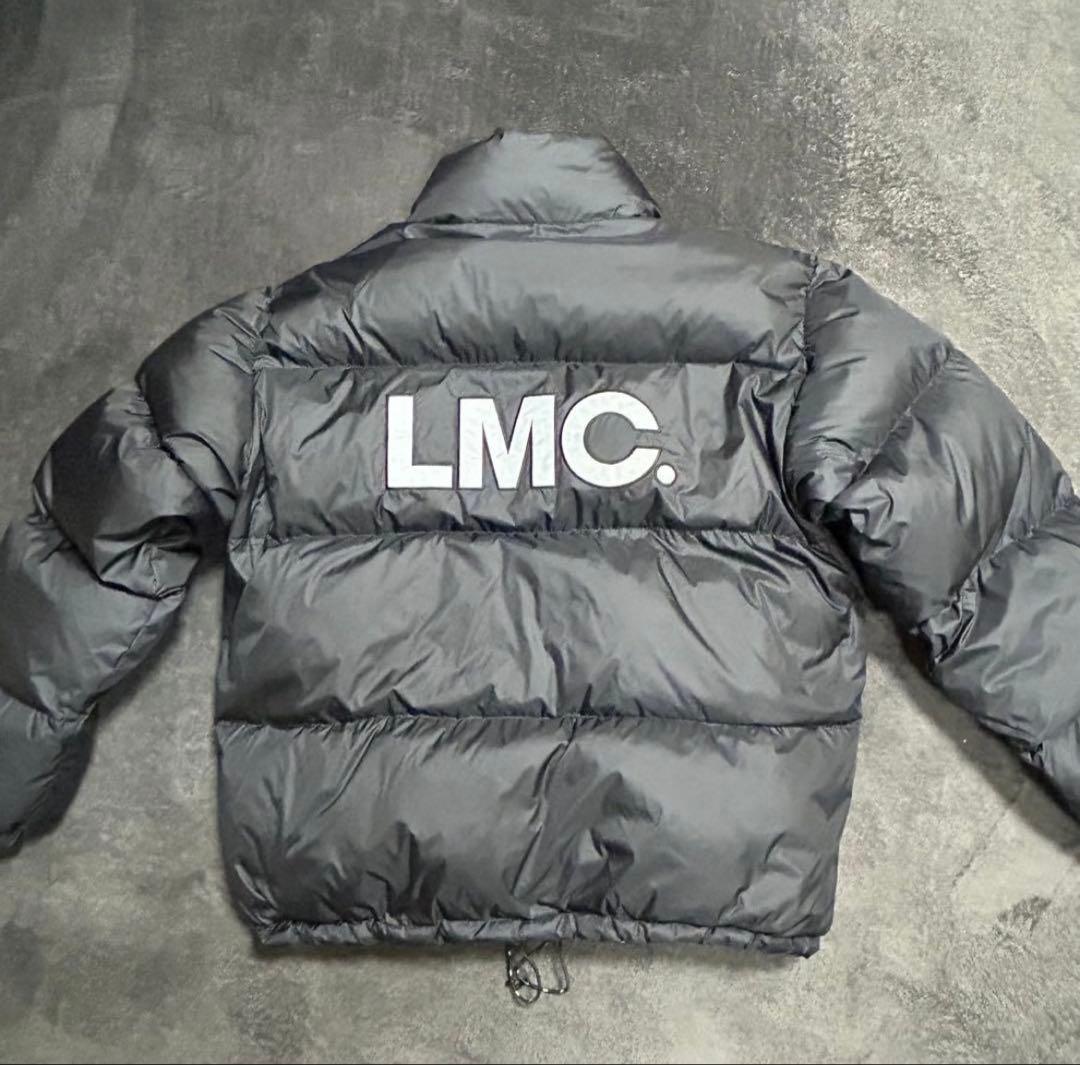 LMC ブラック×バックロゴ　ホワイト×ブラック　リバーシブル　ダウンジャケット