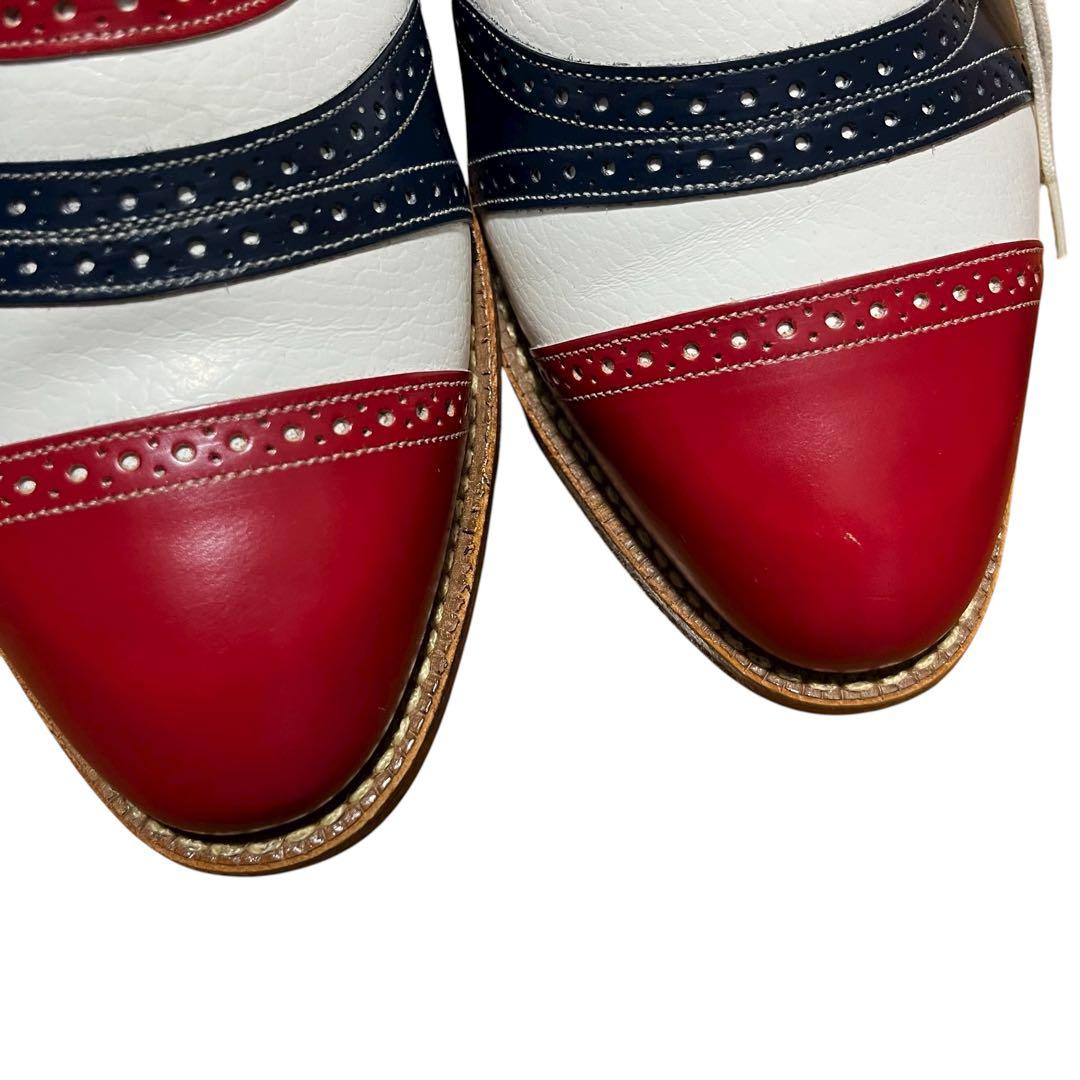 未使用Johnston&Murphy Seaview トリコロールゴルフシューズ