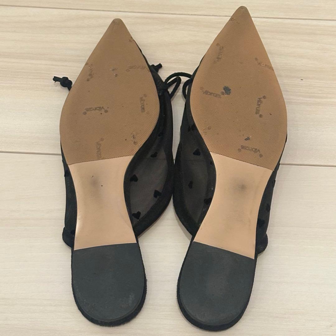 最終値下げ☆PIPPICHICハートメッシュミュール サンダル サイズ36