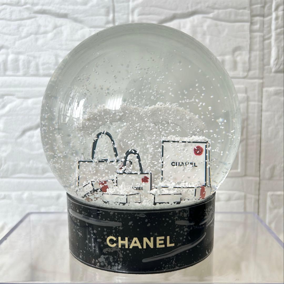 【美品】 CHANEL シャネル スノードーム ショッピングバッグ ショッパー